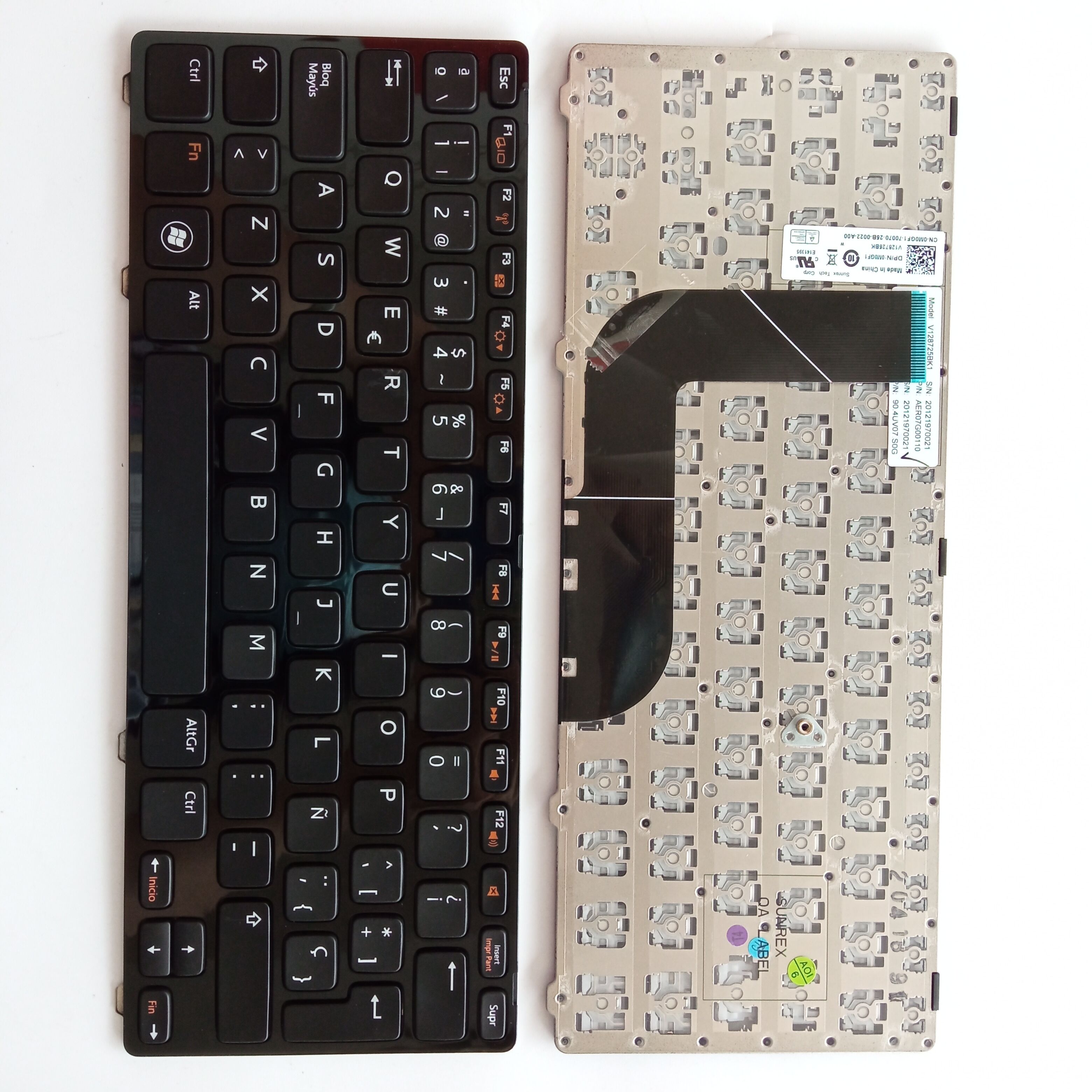 Picture of Laptop Spanish keyboard forNew Replacement Laptop Keyboard For DELL 14Z-5423 BLACK FRAME BLACK Sp Layout